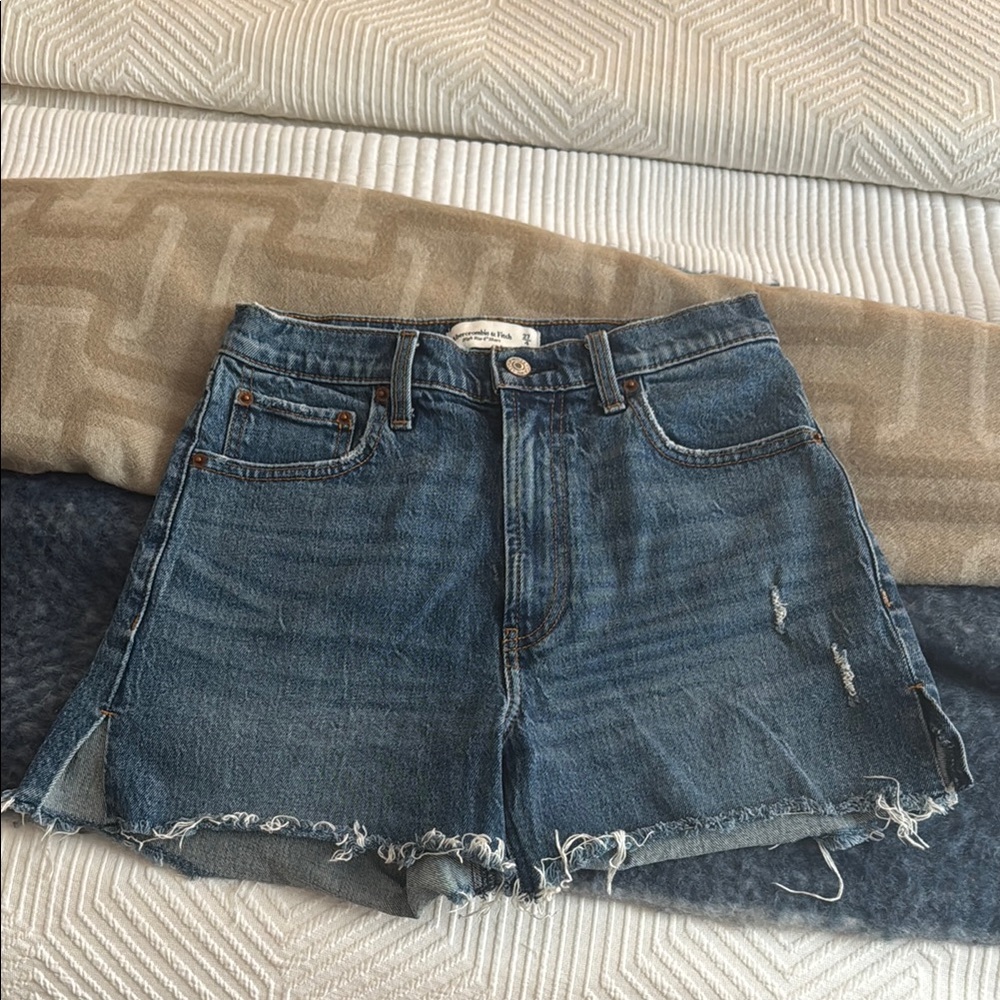 Abercrombie & Fitch Blue Jean Shorts